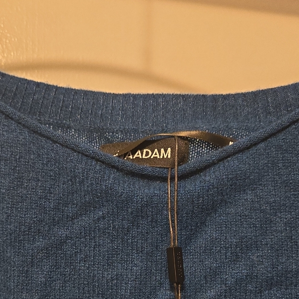 NAADAM Blue Crew Neck Sweater - Picture 3 of 6